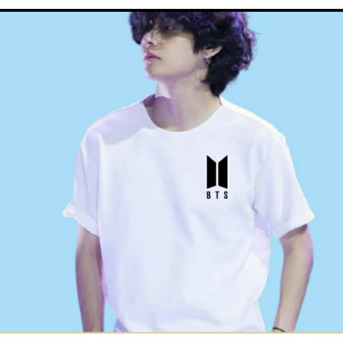 BAJU/KAOS MURAH KATUN WANITA DAN PRIA  BTS LOGO  BAJU KOREA, BAJU KPOP,BAJU UNTUK  ARMY, BISA COD