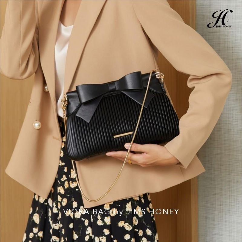 (FREE BOX) JIMS HONEY JH Viora Bag Tas Selempang Wanita Woman Shoulder Bag Free Box Kulit Sintetis J
