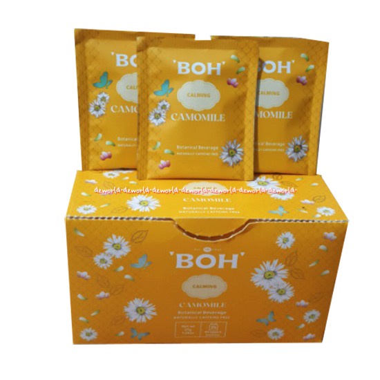 Boh Calming Camomile 25bag Botanical Beverage Naturally Caffeine Free Tea Teh Bunga Camomil B.O.H Kamomile