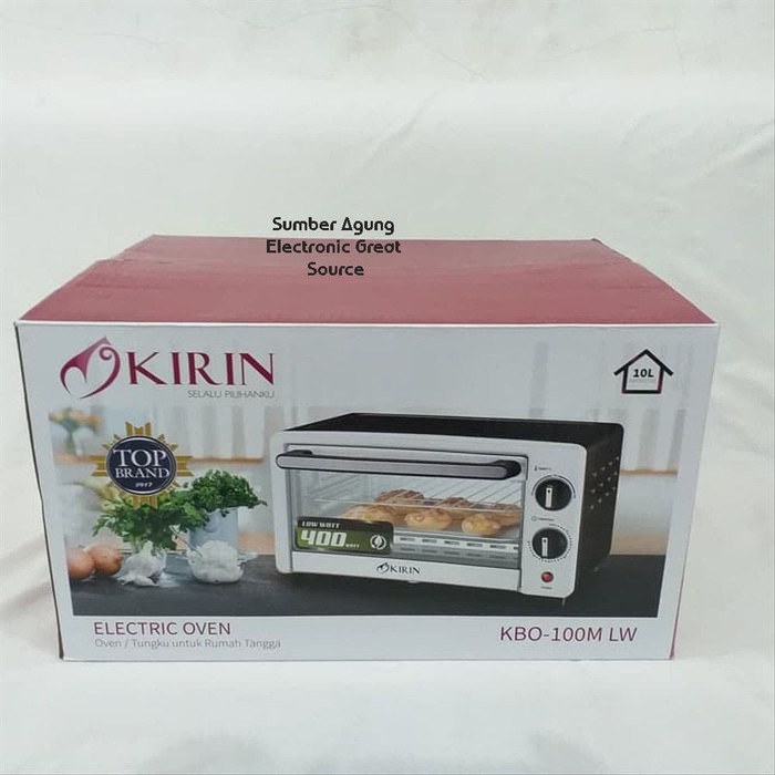 Oven Kirin KBO100M LW Low Watt KBO100 10Liter Bergaransi 400W