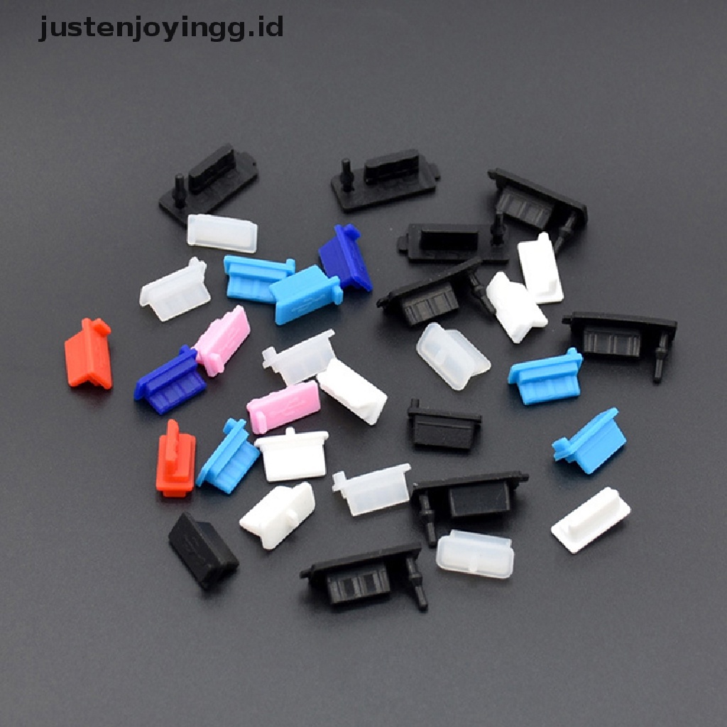 10pcs Plug Jack Female Anti Debu Untuk Port Charger Usb