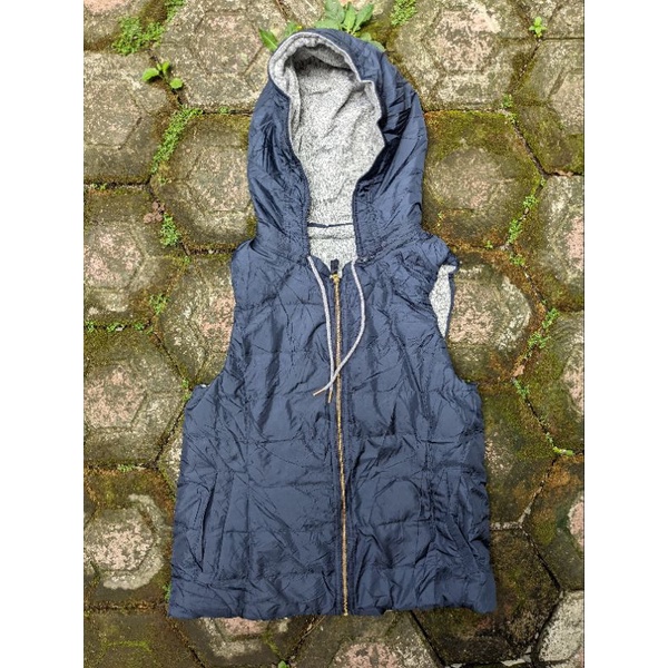 Rompi tebal anysis reversibel bulang puffer vest pria wanita down jacket gunung outdoor second