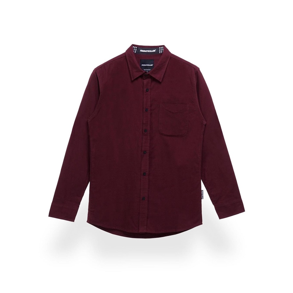 KEMEJA LENGAN PANJANG FRIDAY KILLER NICKY MAROON ORIGINAL