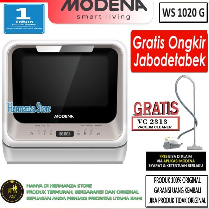 Modena Dishwasher Pencuci Piring Mesin Cuci Piring Semplice Ws 1020 G