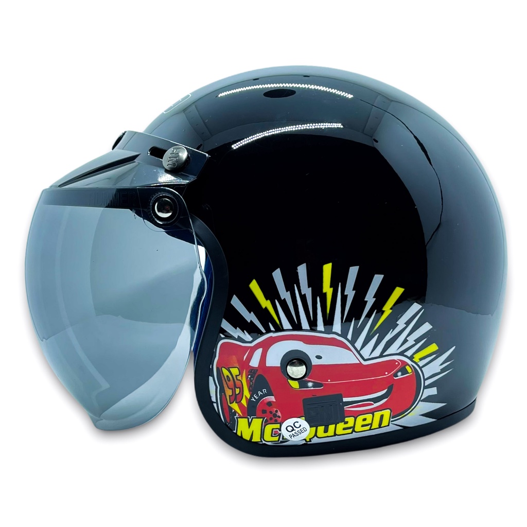 Helm Anak WTO Semi Retro - Mc Queen