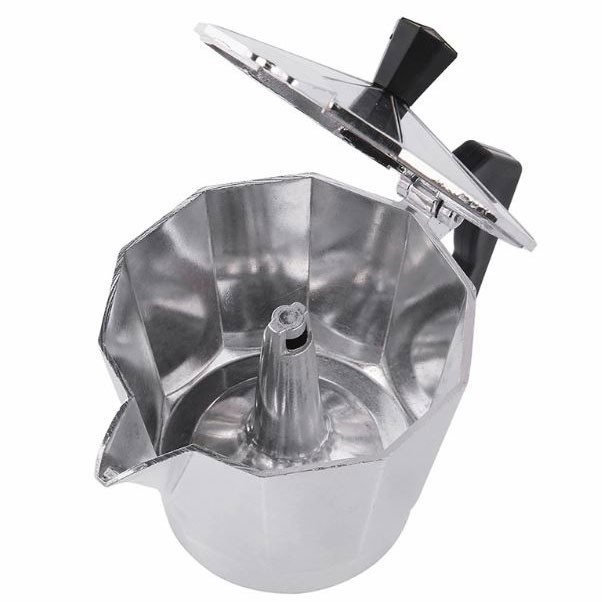 Grab medan Eworld Espresso Coffee Maker Moka Pot Teko Stovetop Filter 150ml 3 Cups - JF112