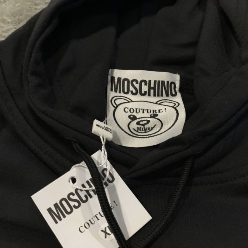 Sweater Hoodie Moschino Little Bear Bordir Fulltag &amp; Lebel