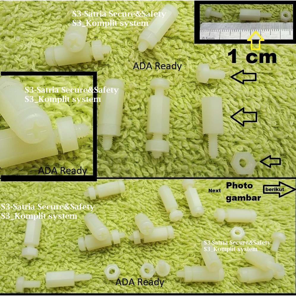 Plastik Spicer 1cm spacer 1 cm spacer PCB spacer speser specer Spizer