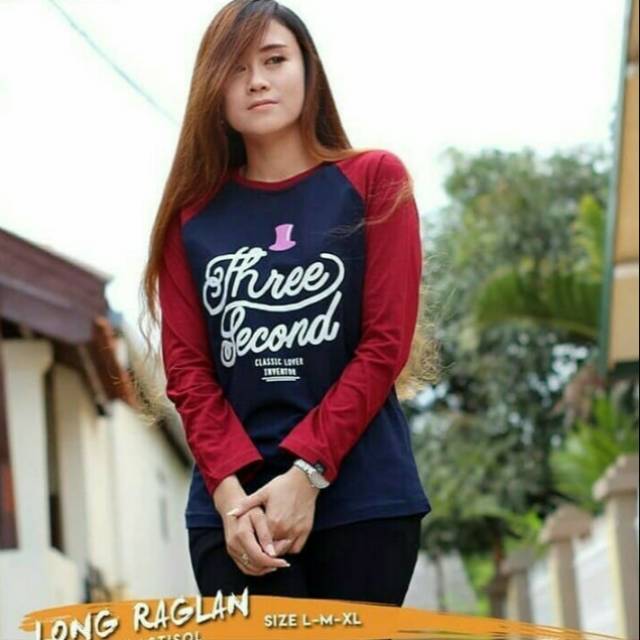 Baju 3second wanita kualitas terbaik / kaos 3second Tangan panjang / kaos 3second,