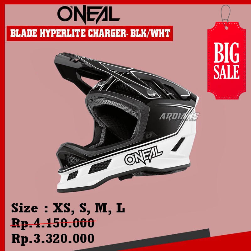 SALE - ONEAL  BLADE HYPERLITE CHARGER - HELM SEPEDA MTB DOWNHILL