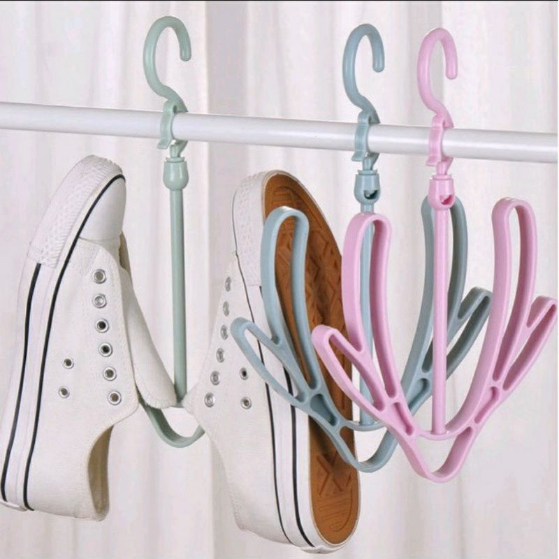 GANTUNGAN SEPATU SANDAL KAOS KAKI HANGER JEMUR SEPATU DAN KAOS KAKI