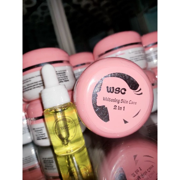 PAKET CREAM WSC + SERUM BONUS DOMPET ORIGINAL 100%