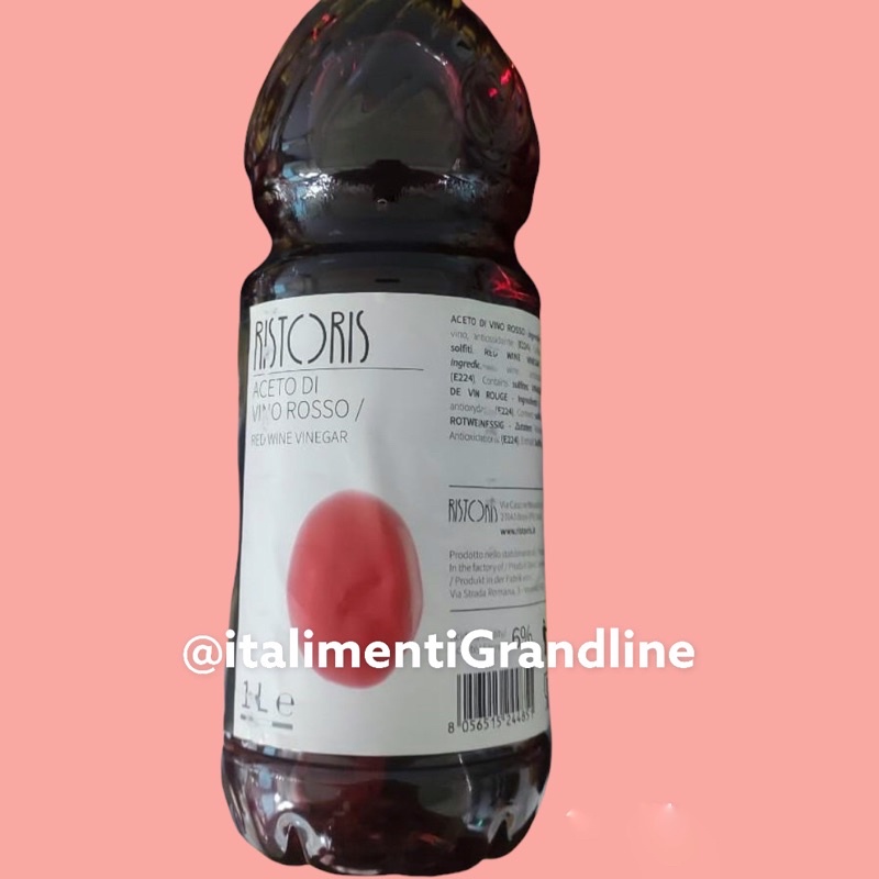 

cuka merah red wine vinegar 1L ristoris