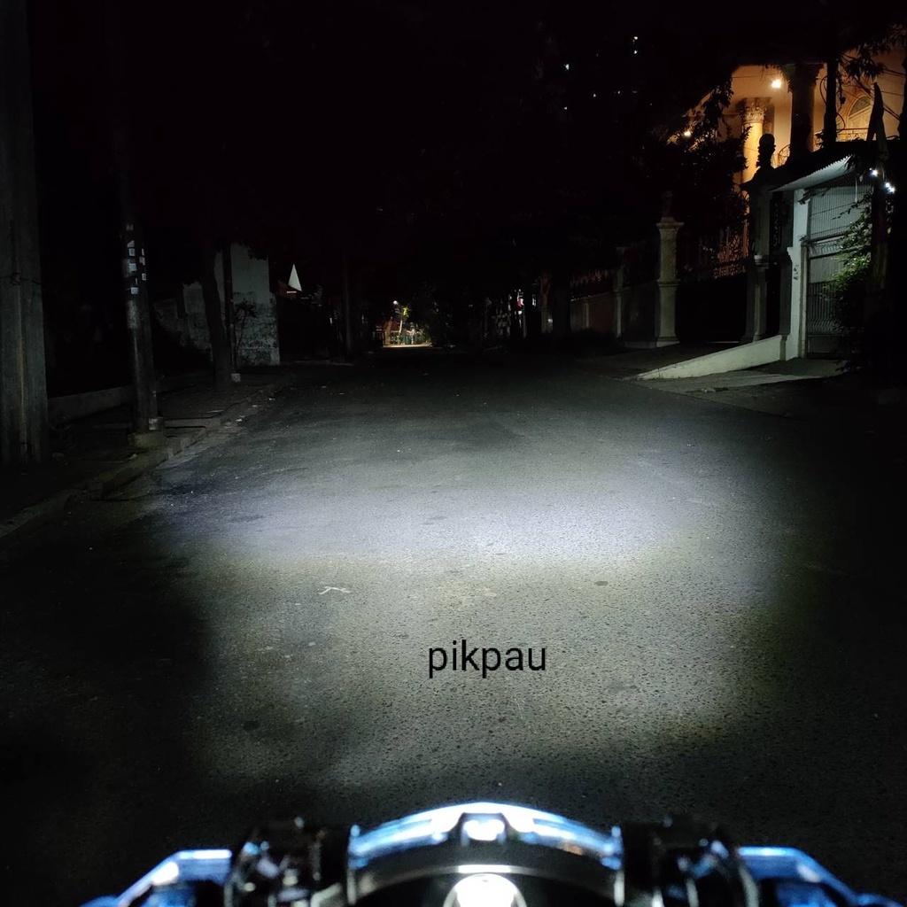 Pikpau Lampu Depan H6 lampu Utama Led High Low Jauh Dekat 2 sisi 12 volt AC DC Putih motor Matic Bebek