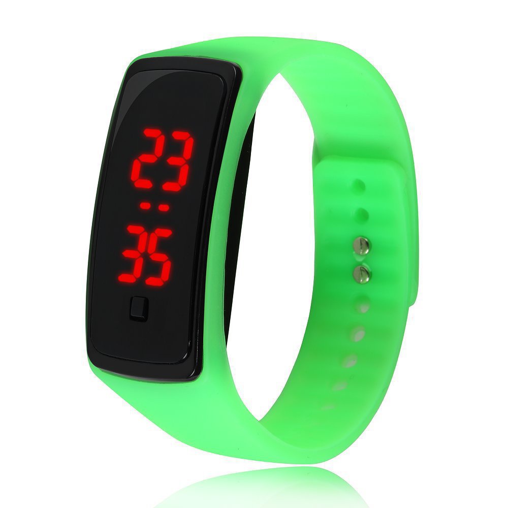 HBS 093 Jam Tangan LED Sport Digital Fashion Wanita/Pria