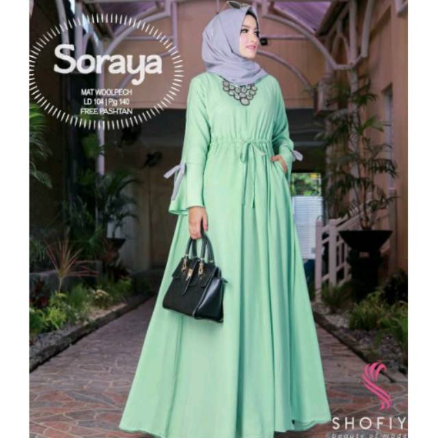 Soraya shofiya gamis elegan kondangan acara resmi pesta