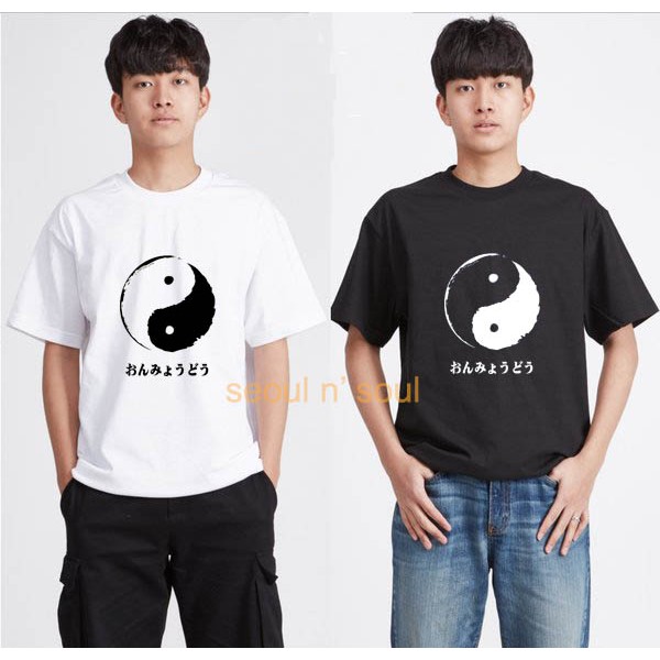 Kaos Jepang YinYang Baju Distro Pria Premium Japanese Style Brandedtee Lengan Pendek