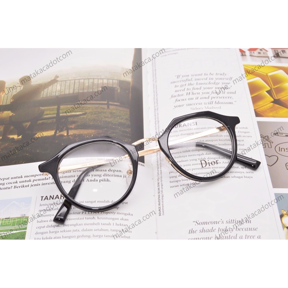 Frame Kacamata Minus Dior Premium Ivy Black