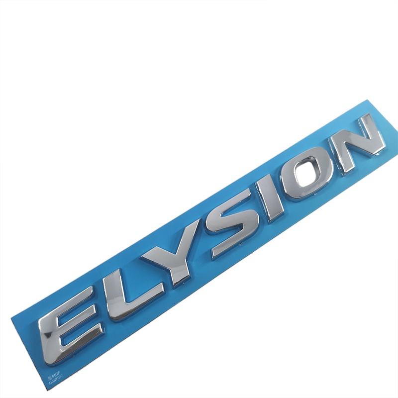 1pc Stiker Emblem Logo ELYSION Bahan ABS Untuk Bagasi Belakang Mobil HODAN ELYSION