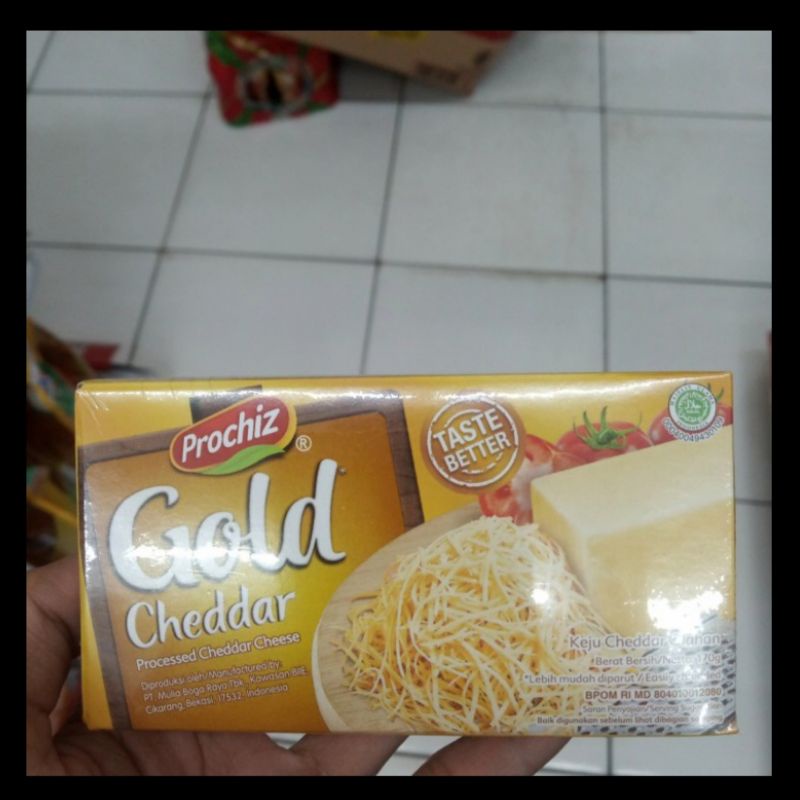 

Keju Prochiz Gold Cheddar 160gram / 170gram (tergantungstok)