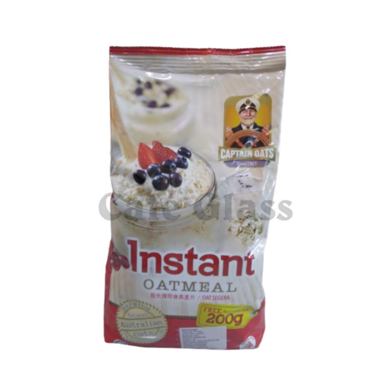 

Captain oats instan dan quick cook 800gr