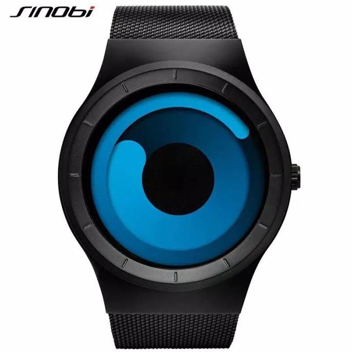 Jam Tangan Pria SINOBI S9659 9659 ORIGINAL SINOBI Ziiiro Mercury Mesh Termurah