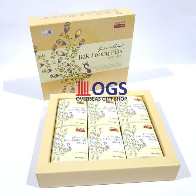 Eu Yan Sang Bak Foong Pills Gold Label Original (1Box isi 6btl)