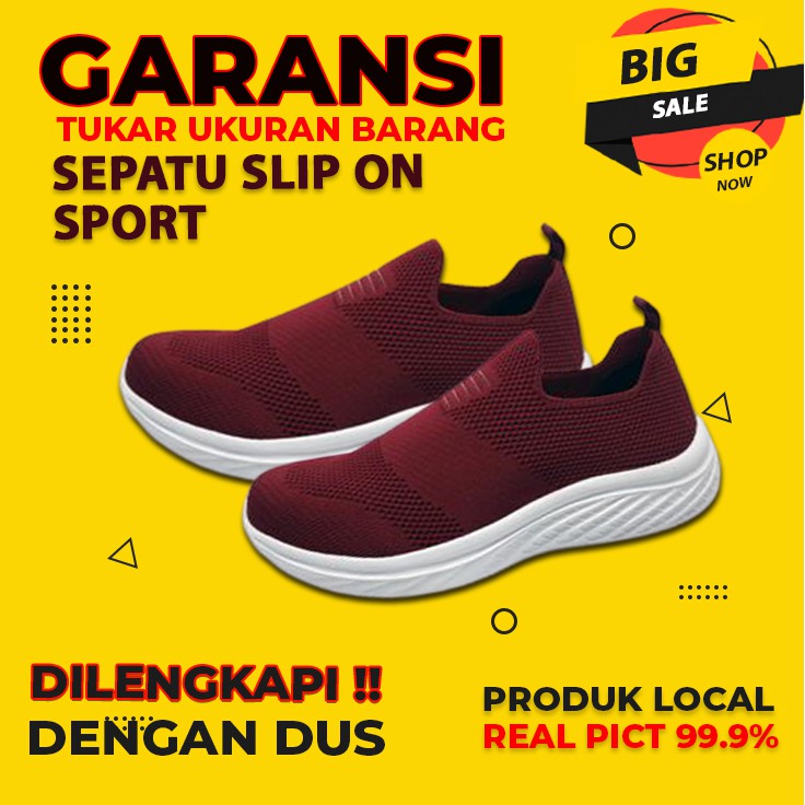 sepatu wanita sneakers tanpa tali wanita vegasus sport casual