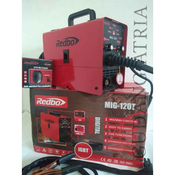 Las MiG tanpa gas Co2 REDBO Mig 120T mma gas Co2