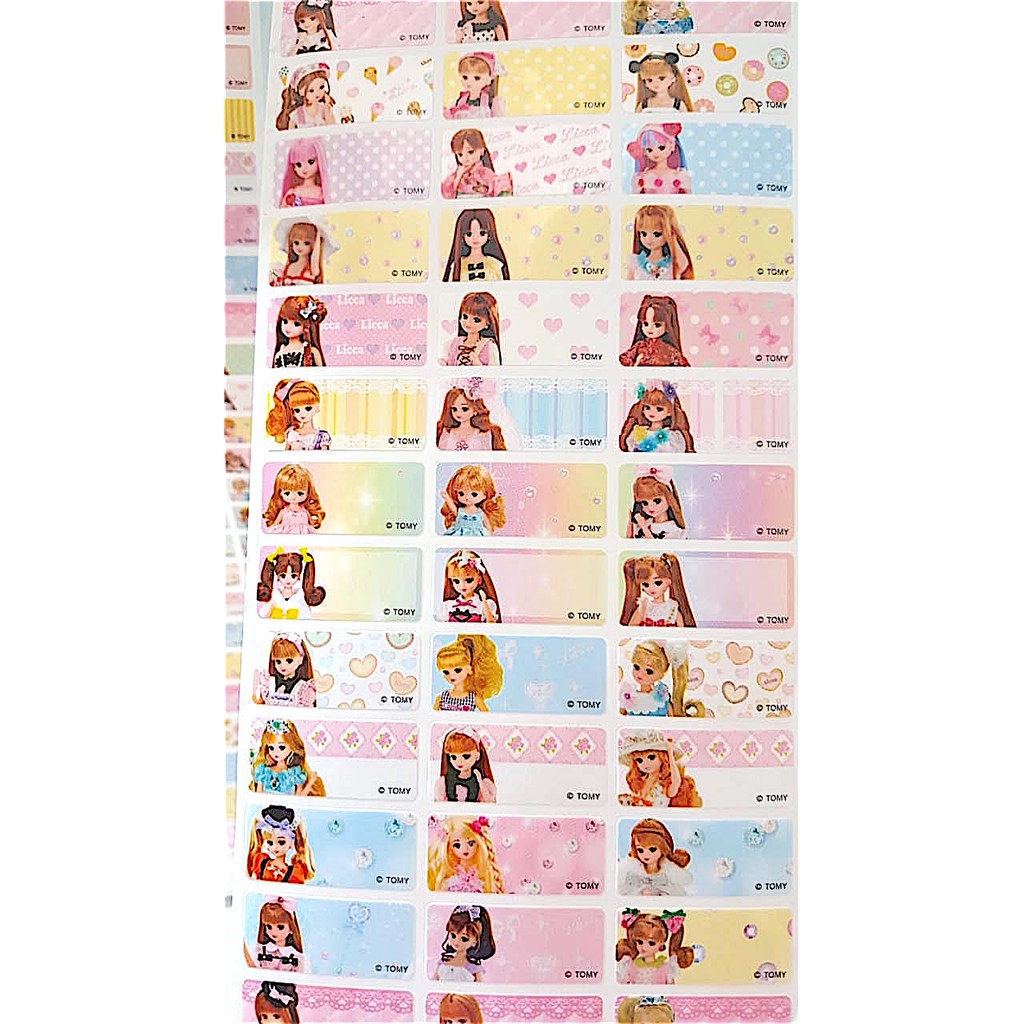 

Label nama anti air stiker waterproof Premium Lica Ori