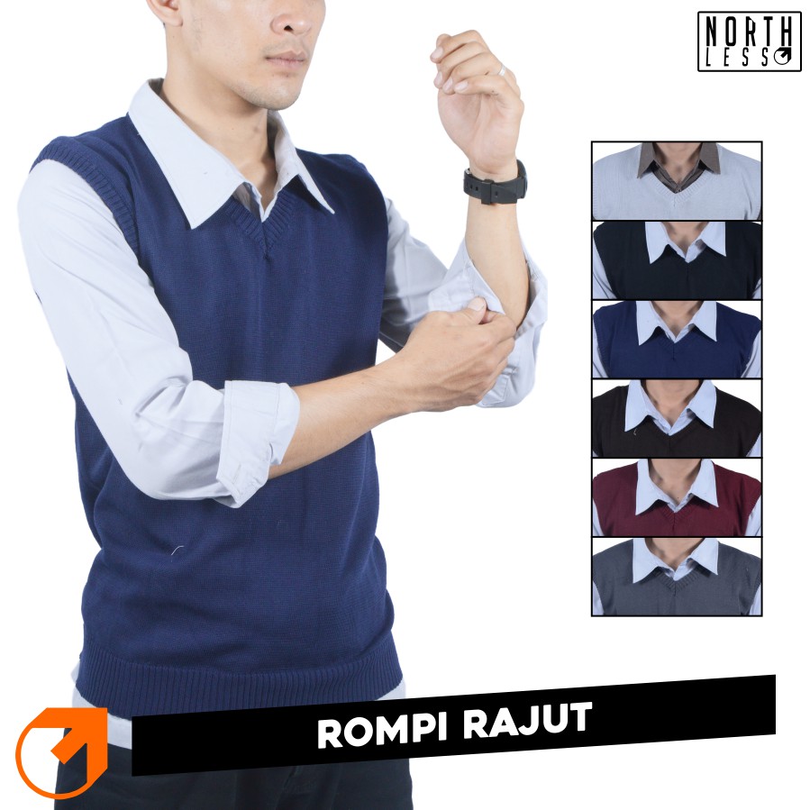 ROMPI RAJUT rompi rajut polos fashion korea baju rajut rompi