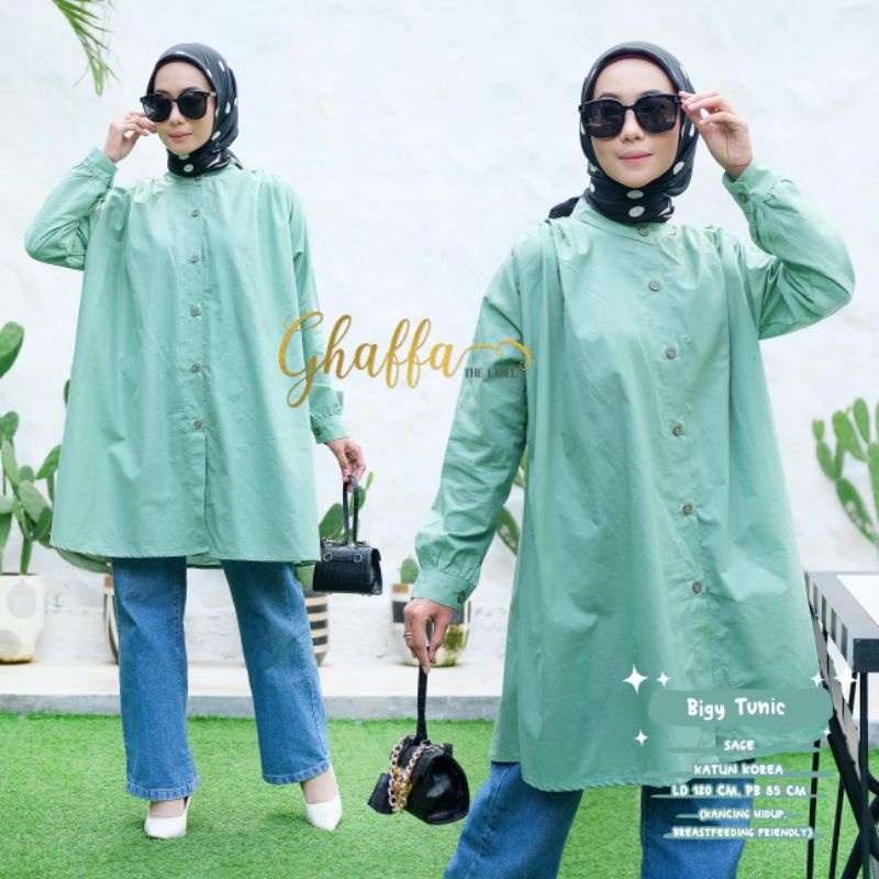 TUNIK POLOS LD JUMBO / Biggy tunik by ghaffa the label / bigy tunik