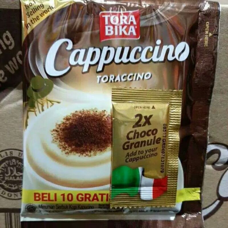 

paket 5 Sachet Coffe Cappucino Torabika Kopi Toraccino