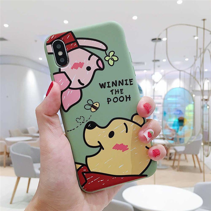 Pooh Cute Softcase Printing oppo a71 f1s f1 plus f9 a83 f11 pro f7 f5 redmi 5a j6 plus m20 y91 y71