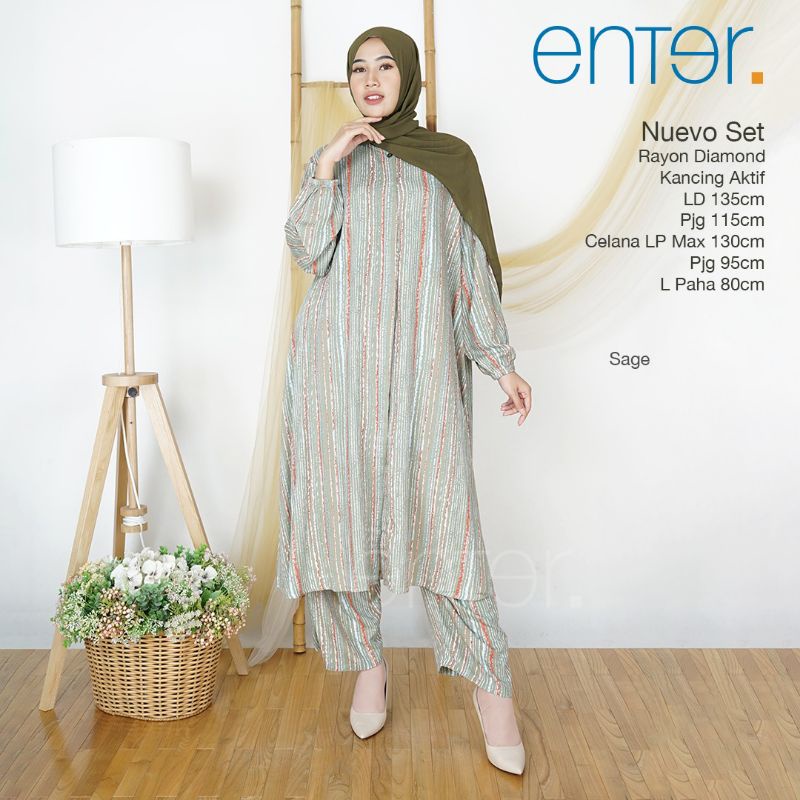 ONE SET TUNIK JUMBO XXXL BAJU SETELAN WANITA BIG SIZE RAYON ADEM TIDAK NERAWANG BUSUI 140 ORI ENTER 