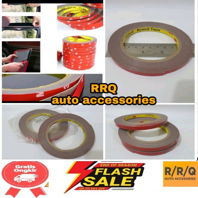 

double tape merah 3m lem bolak balik 3m lem bb double tape tri m double tape 0,8mm panjang 5meter