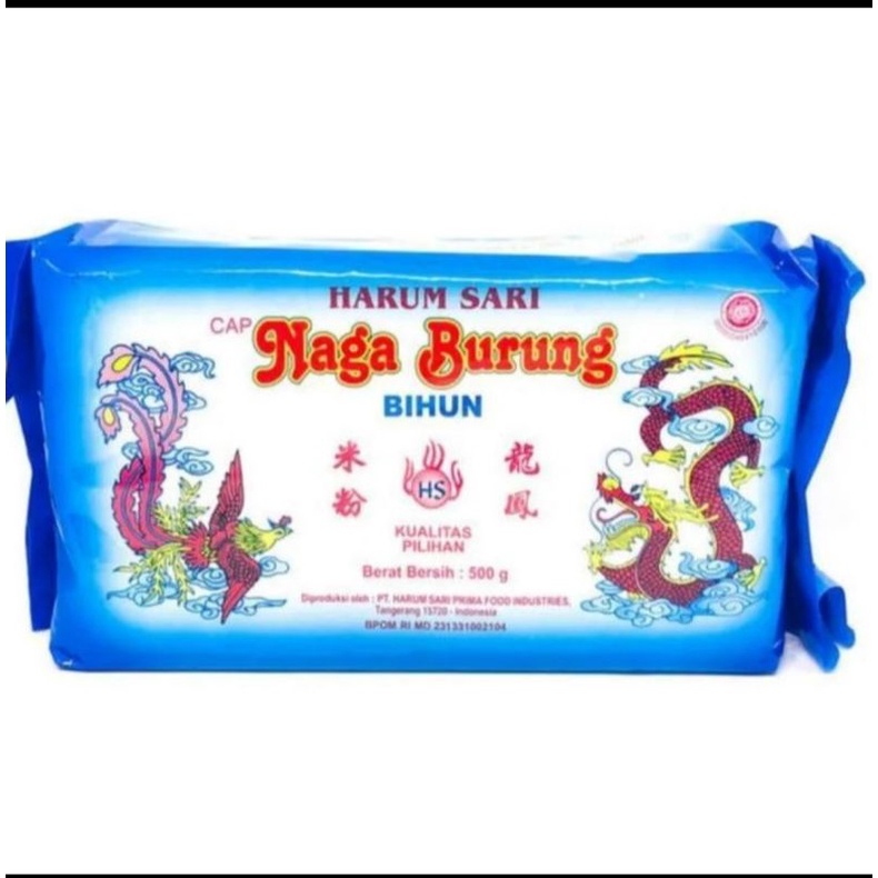 

Bihun Cap Naga Burung Harum sari 500 Gram