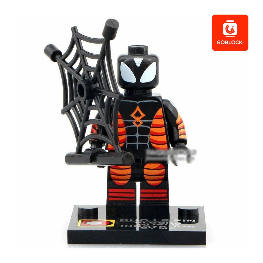 Lego Spiderman Electro Proof Suit - Marvel Super Heroes Minifigure Lego Bootleg