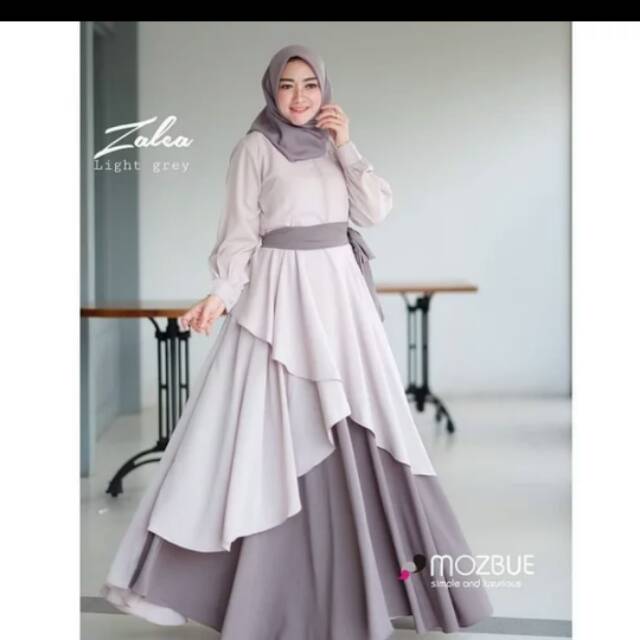 Baju gamis muslimah terbaru ZELIA MAXY MUSLIM