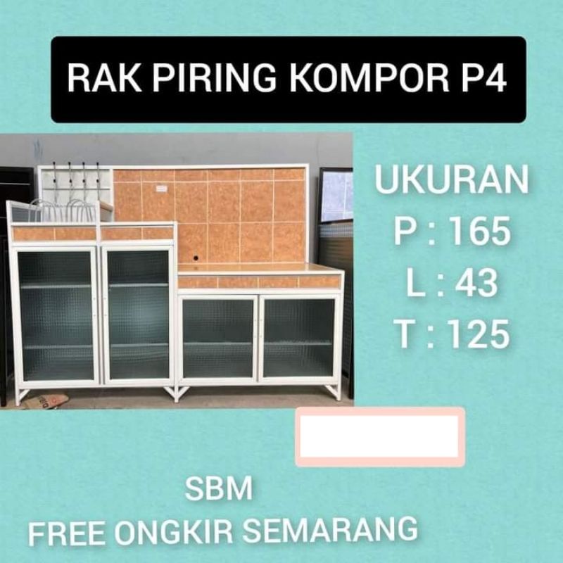 Sbmsemarang - RAK PIRING KOMPOR JEGLONG P4/ MEJA KOMPOR ( HANYA SEMARANG)