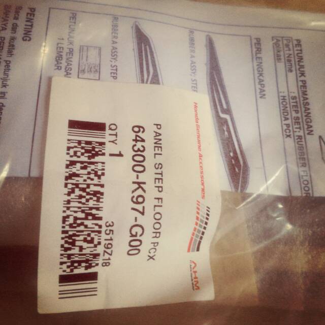 Variasi pijakan kaki PCX