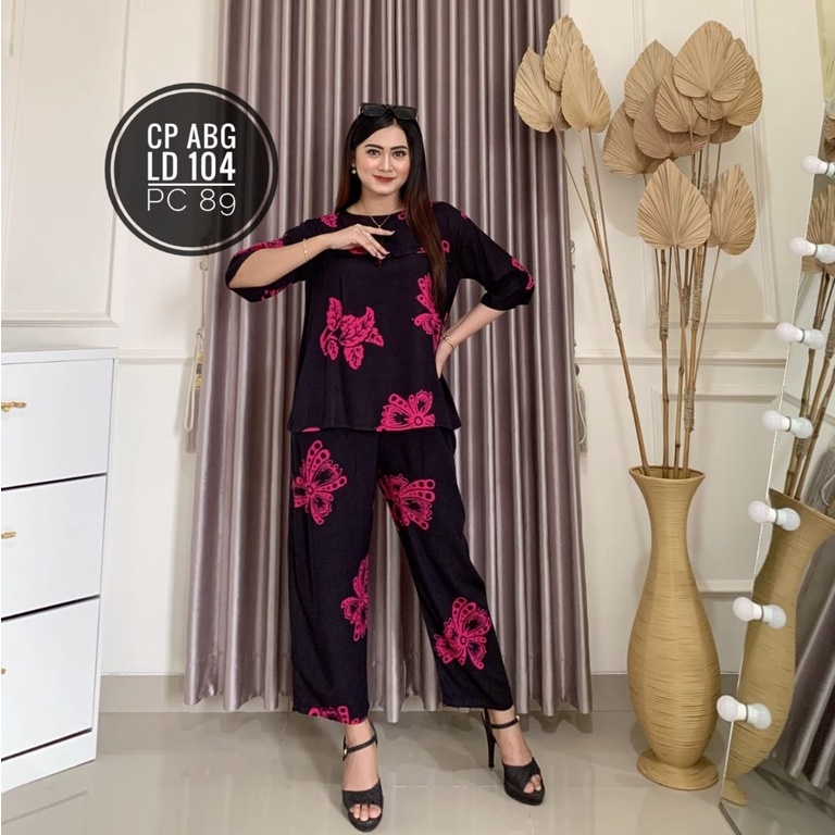 Setelan Cp wanita Batik Cap Cetak ABG CALANDRA motif sunan