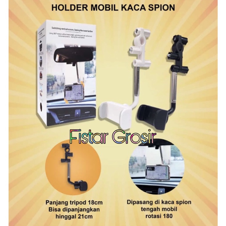 Holder Mobil HD-33 HD-35 Spion Kaca Tengah Phone Holder HD33 HD35