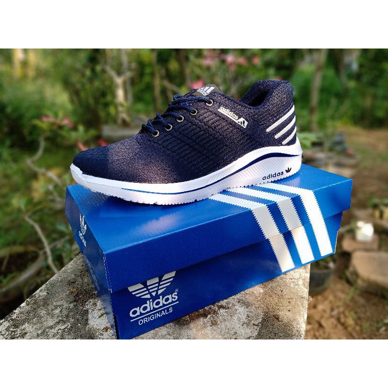 SEPATU PRIA/WANITA DEWASA/ADIDAS/BEST SELLER/SNEAKER /SEPATU SENAM/SEPATU MURAH/SEPATU BIRU NAVY