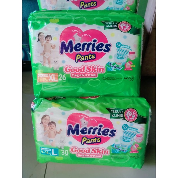 Merries Pants Good Skin XL26 || Popok Merries Pants XL26