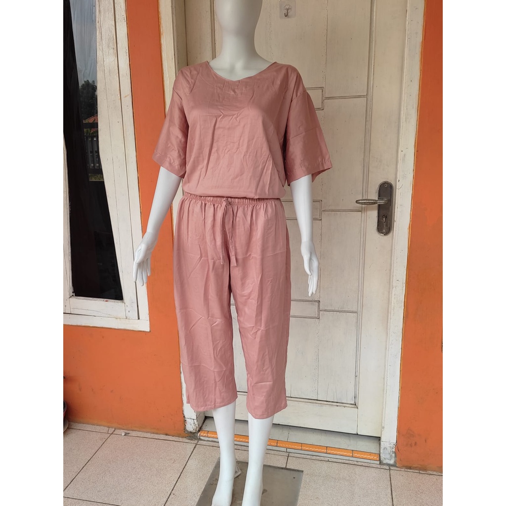 setelan andin rayon twill jumbo XXL