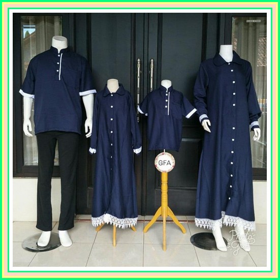 Gamis Couple Pasangan Keluarga Terbaru2021 Lebaran Sarimbit Terbaru Suami Istri Cape Violana - Cokel