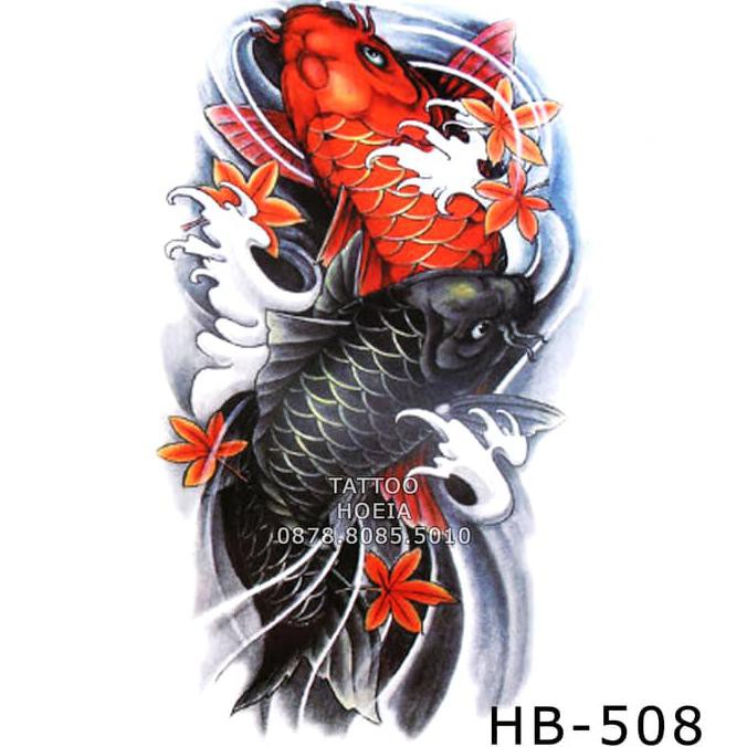 Promo Premium Hb 508 Fish Oriental Tattoo Tato Yakuza Koi Shopee Indonesia