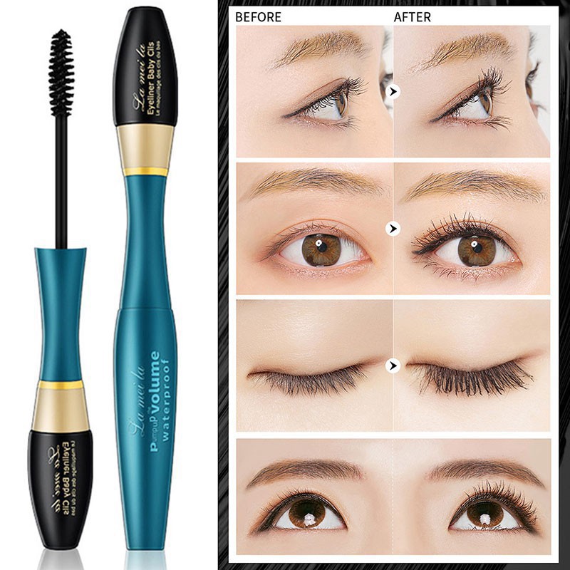 Lameila 3D Volume 2 in 1 Mascara and Eyeliner Waterproof 746