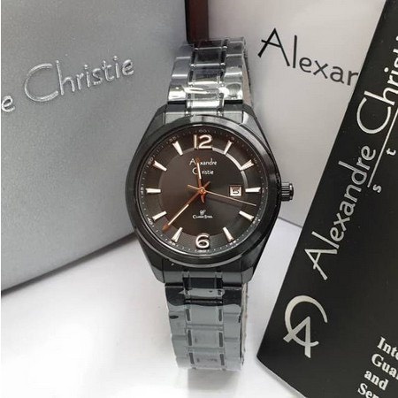 JAM TANGAN WANITA ALEXANDER CHRISTIE AC 8583 / AC 8583 BLACK ORIGINAL GARANSI